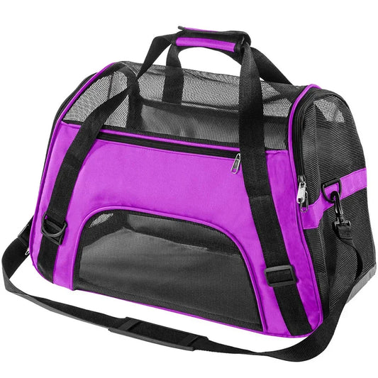 4-Sided Mesh Cat Travel Bag – Foldable & Breathable