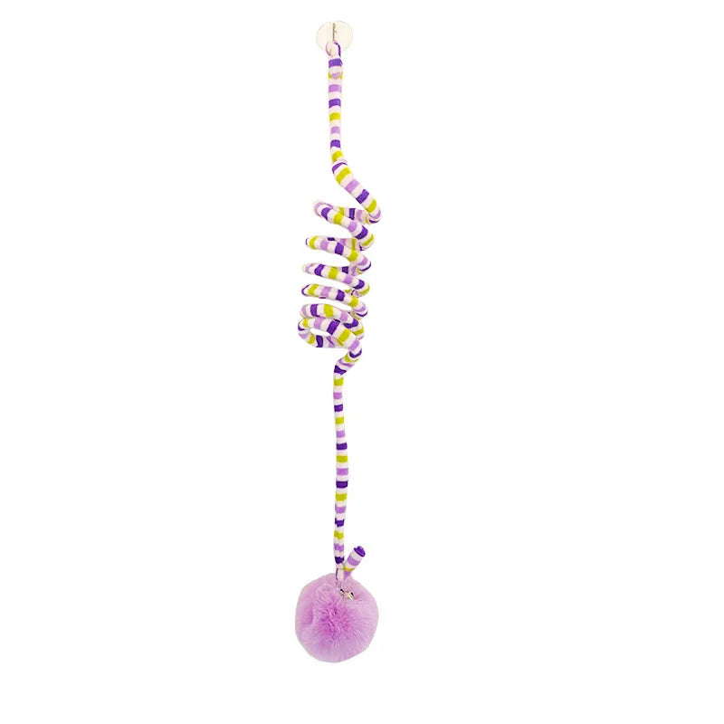 Interactive Hanging Cat Toy – With Bell & Feather