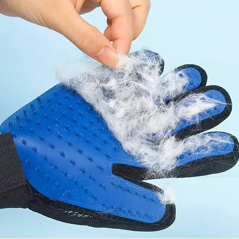 Silicone Cat Grooming Glove – Hair Removal & Massage Tool