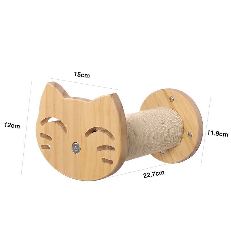 Wall-mounted Cat Hammock Bed & Shelf Set
