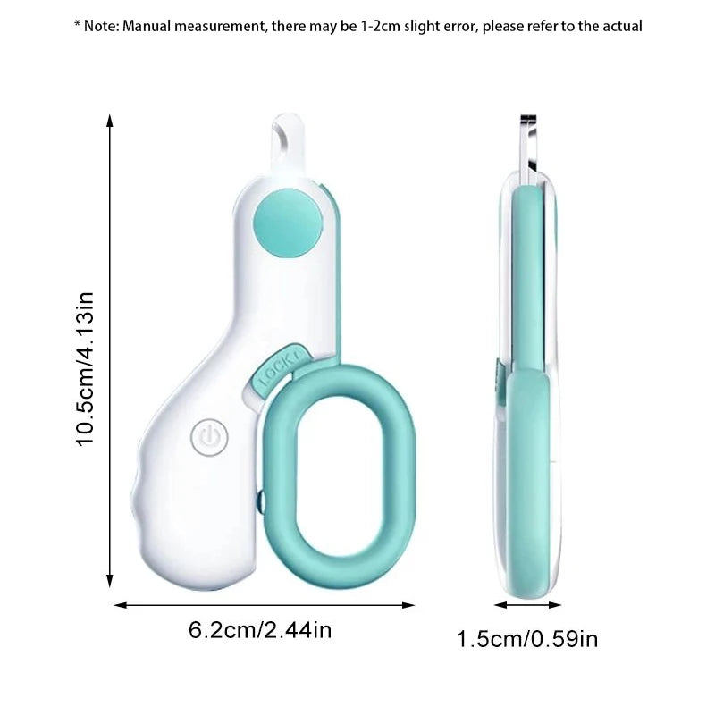 LED Cat Nail Clipper – Safety Lock & Illuminated Blade