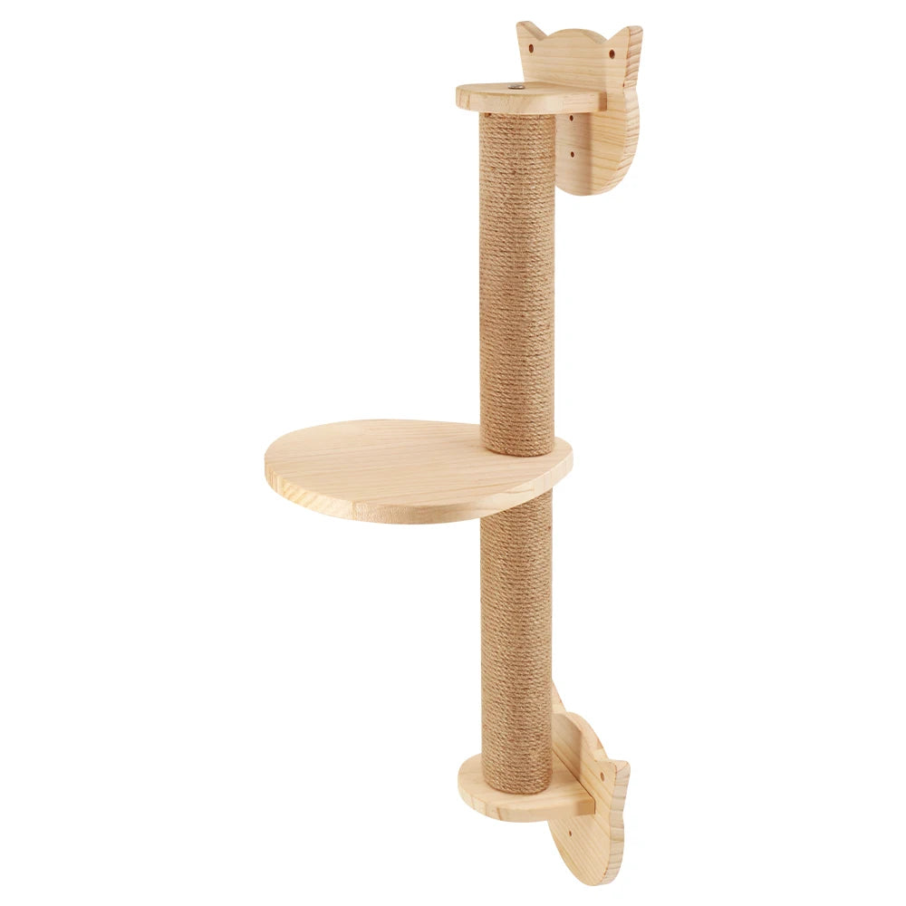 Wall-mounted Cat Hammock Bed & Shelf Set
