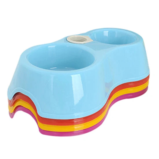 Double Cat Bowl with Water Dispenser – Raised Stand Design