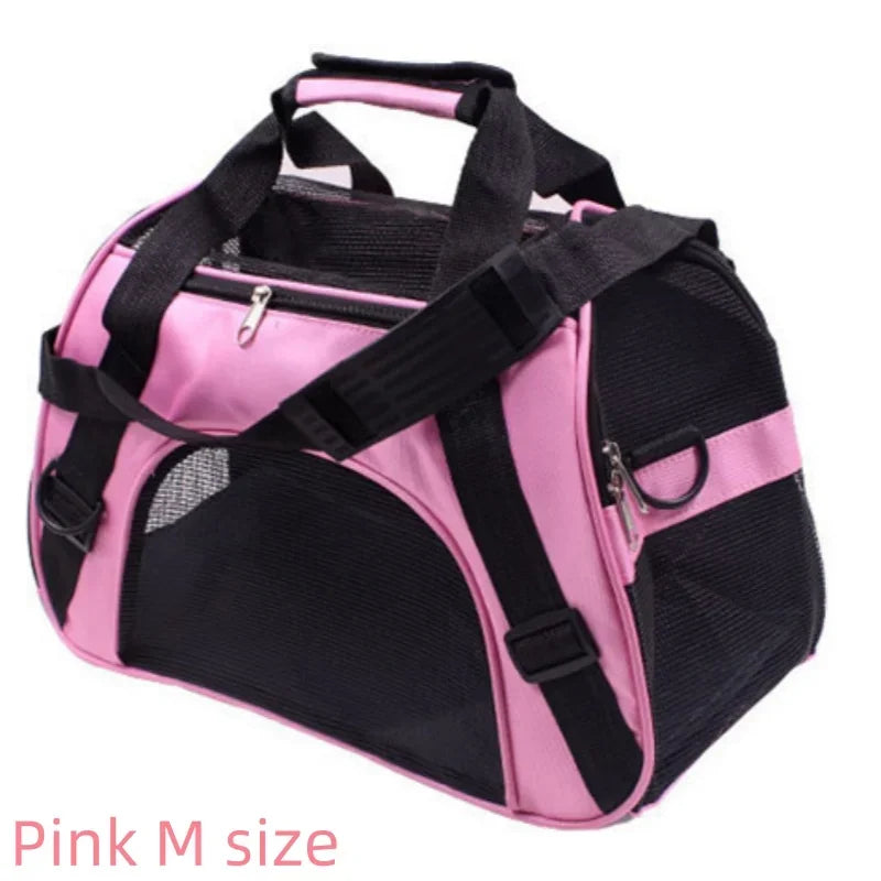 4-Sided Mesh Cat Travel Bag – Foldable & Breathable