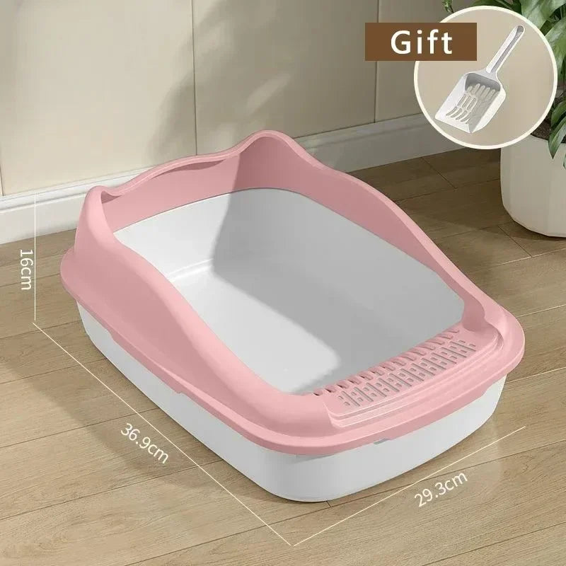 Compact Cat Litter Box – Anti-Splash Design