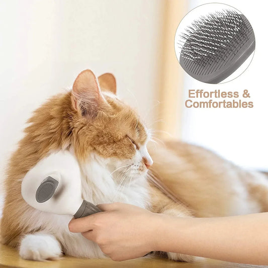 Self-Cleaning Pet Hair Brush – For Dogs & Cats