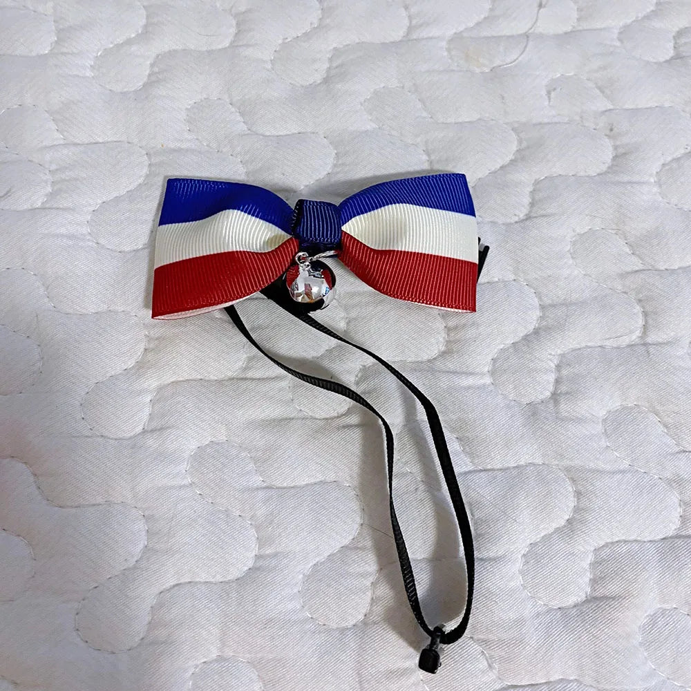 Cat Bow Tie Collar – Adjustable with Bell for Holidays & Photos