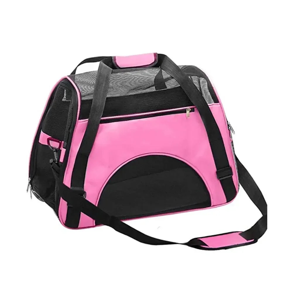 4-Sided Mesh Cat Travel Bag – Foldable & Breathable