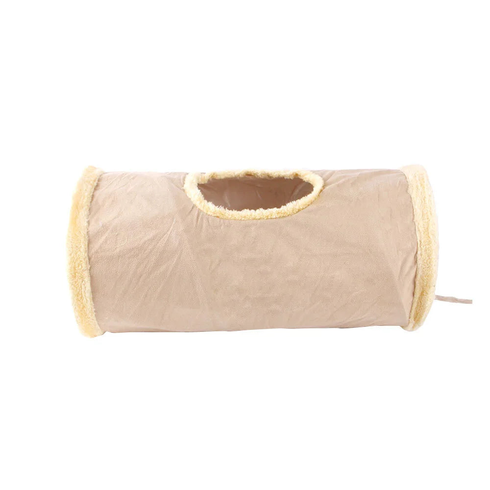 Suede Collapsible Cat/Tunnel Play Tube