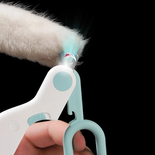 LED Cat Nail Clipper – Safety Lock & Illuminated Blade