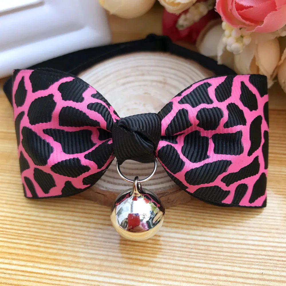 Cat Bow Tie Collar – Adjustable with Bell for Holidays & Photos