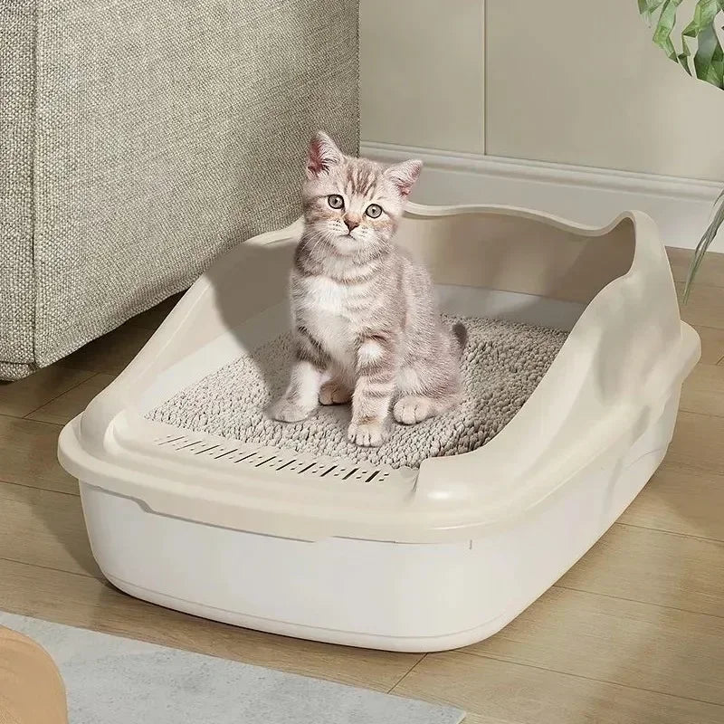 Compact Cat Litter Box – Anti-Splash Design