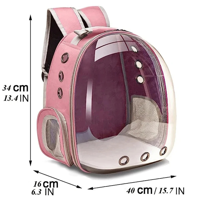 Transparent Bubble Cat Carrier Backpack – Travel Capsule Design