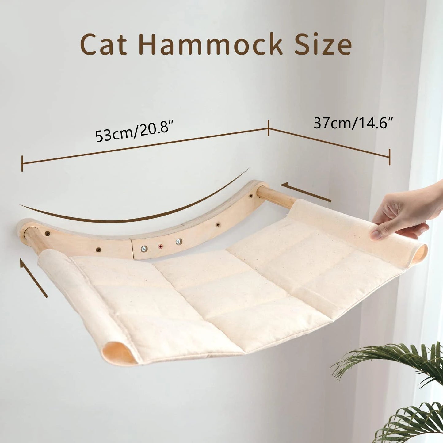 Wall-Mounted Cat Hammock Bed & Perch