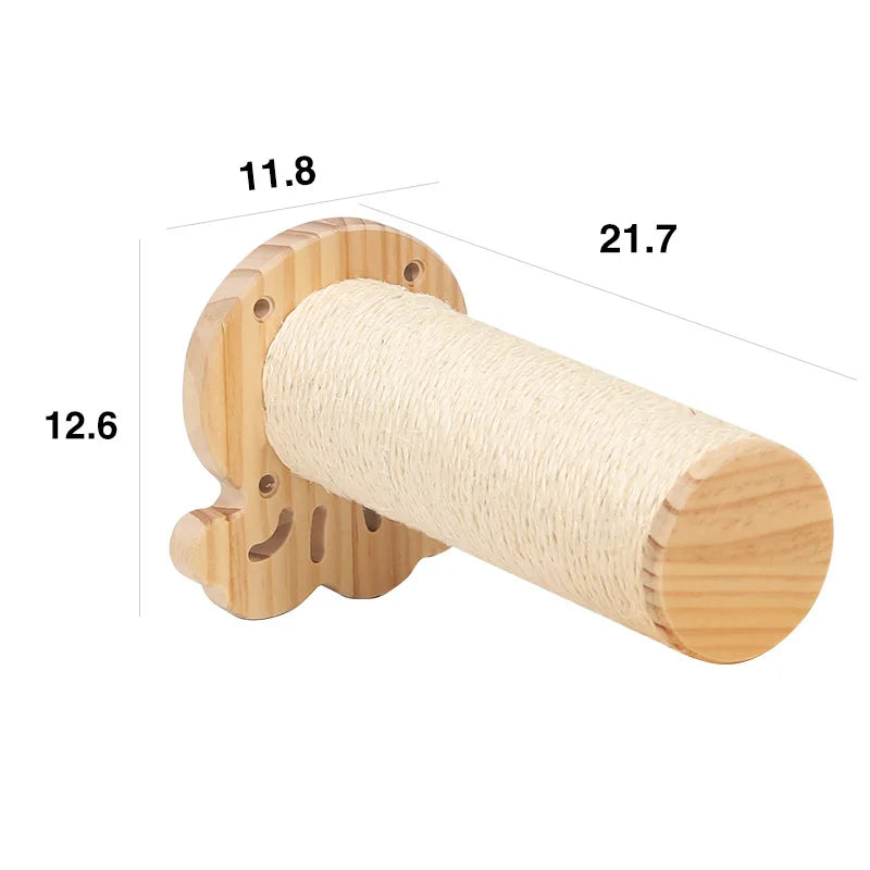 Wall-mounted Cat Hammock Bed & Shelf Set