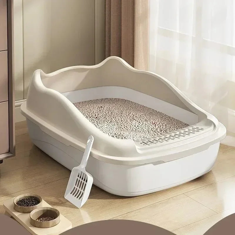 Compact Cat Litter Box – Anti-Splash Design