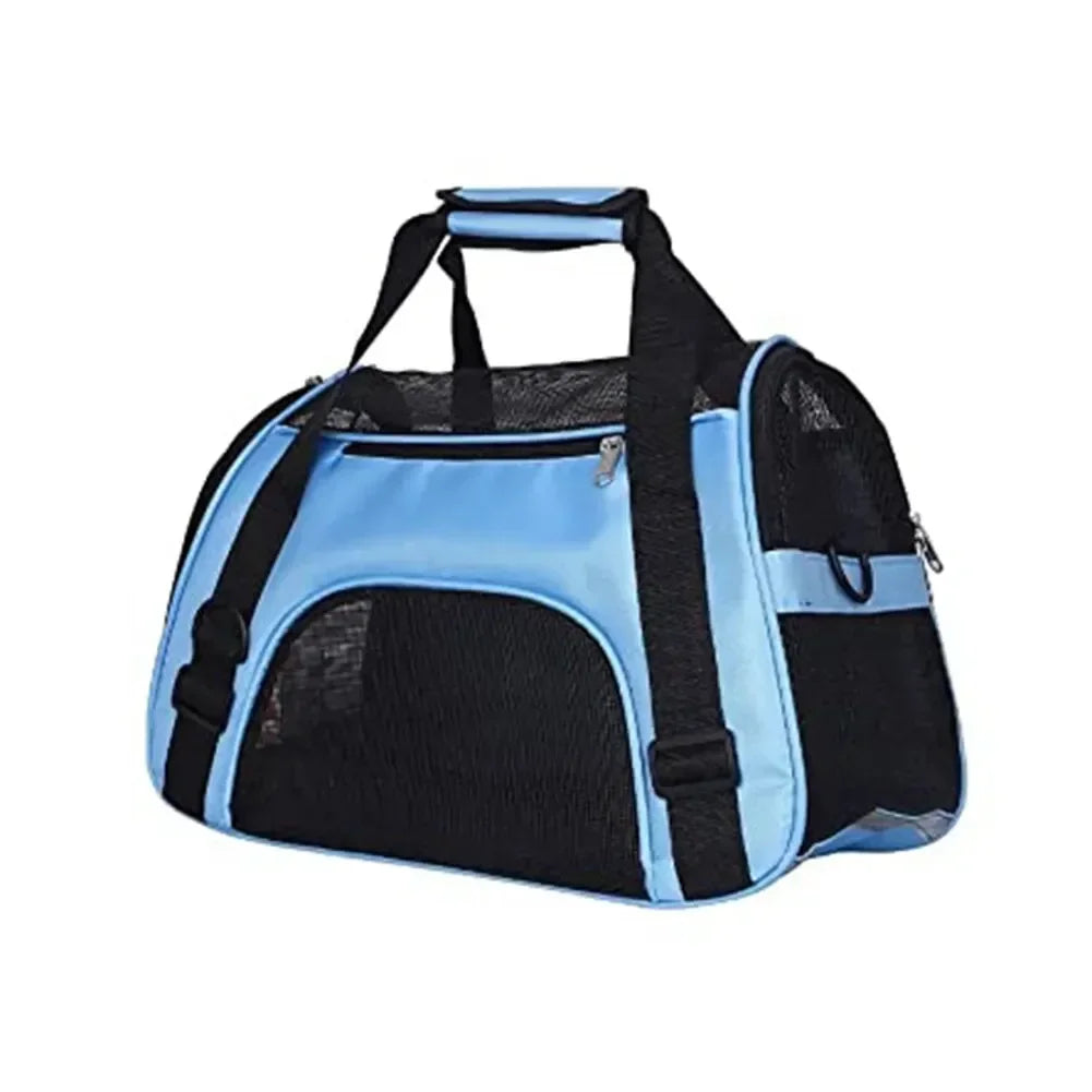 4-Sided Mesh Cat Travel Bag – Foldable & Breathable
