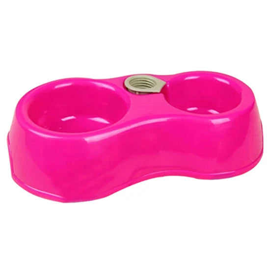 Double Cat Bowl with Water Dispenser – Raised Stand Design