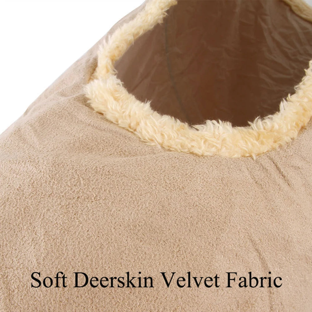 Suede Collapsible Cat/Tunnel Play Tube