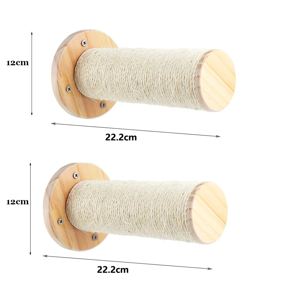Wall-mounted Cat Hammock Bed & Shelf Set