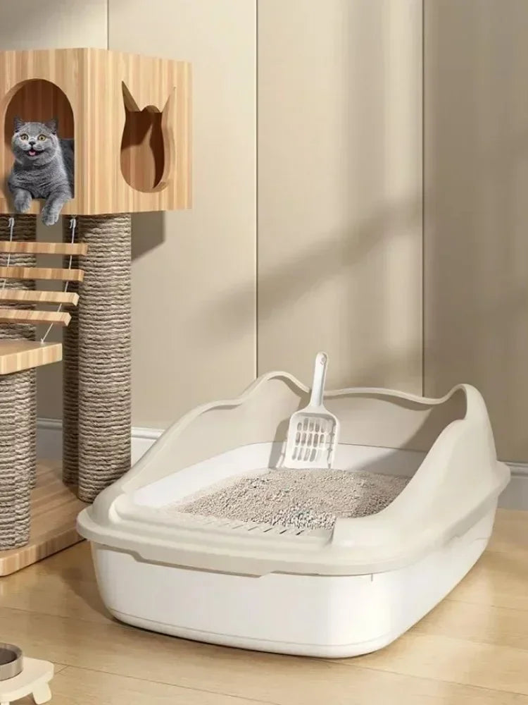 Compact Cat Litter Box – Anti-Splash Design
