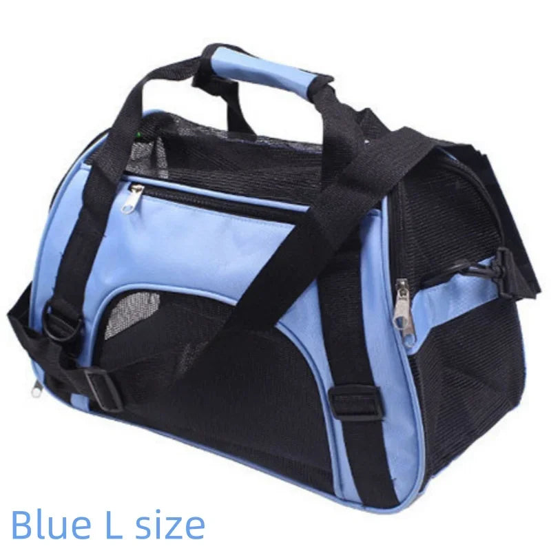 4-Sided Mesh Cat Travel Bag – Foldable & Breathable
