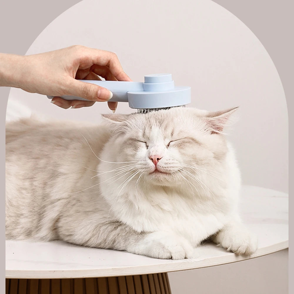 Self-Cleaning Pet Hair Brush – Cat & Dog Grooming Tool