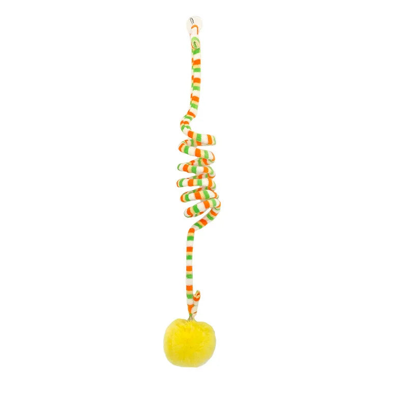 Interactive Hanging Cat Toy – With Bell & Feather