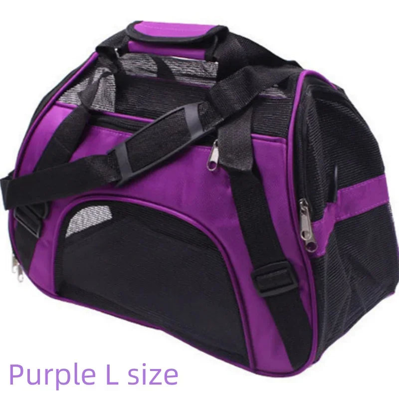 4-Sided Mesh Cat Travel Bag – Foldable & Breathable