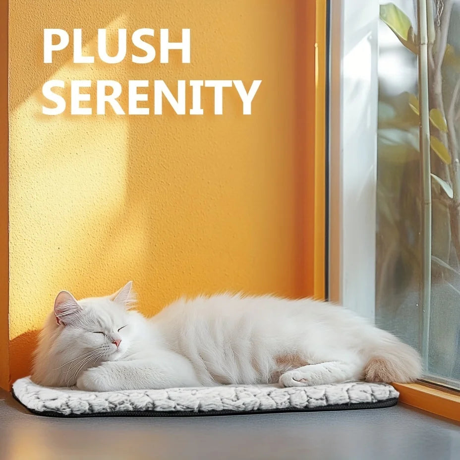 Self-Warming Cat Bed – Thermal Plush Mat